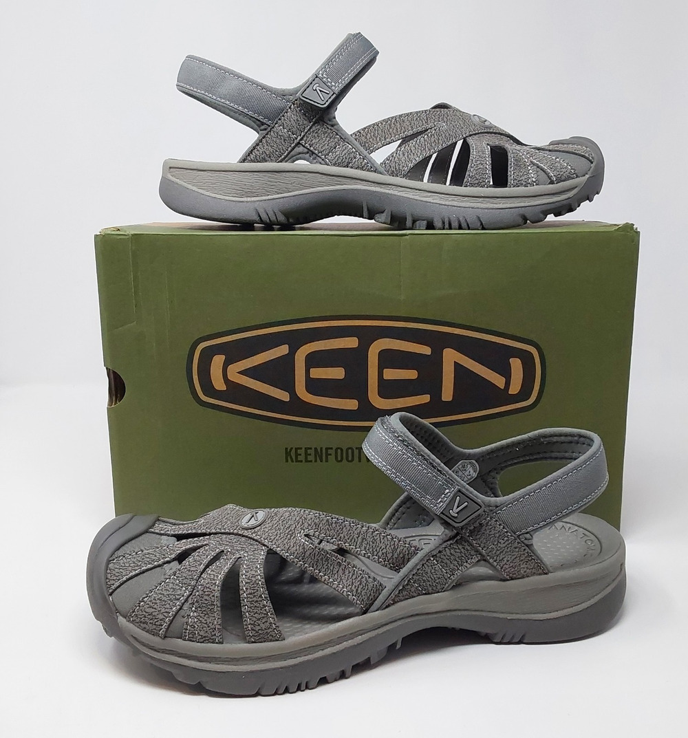 KEEN Rose Women's Sandals Size 10.5 Gargoyle Raven Gray Closed Toe 1016733